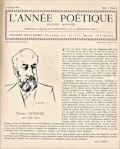 L'Année poétique,  n° 8,  octobre 1934