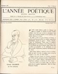 L'Année poétique,  n° 10,  décembre 1934