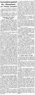 L'Action Française,  1er août 1935