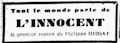 Les Nouvelles Littéraires,  9 mai 1931