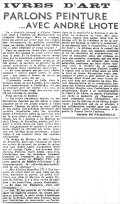 Les Nouvelles Littéraires,  13 février 1937