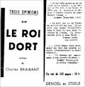 Les Nouvelles Littéraires,  18  novembre 1933