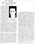 Les Nouvelles Littéraires,  27 avril 1935