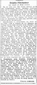Les Nouvelles Littéraires,  28 novembre 1931