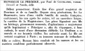 L'Archer,  janvier 1934