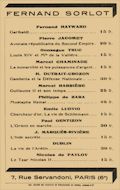 Volume publié en mai 1937 par Fernand Sorlot, où figure l'ouvrage de Jacomet