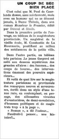 Bec et Ongles,  2 décembre 1933