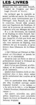 Bec et Ongles,  8 avril 1933