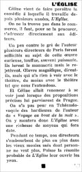 Bec et Ongles,  30 septembre 1933