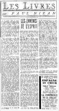 Ce Soir,  3  novembre 1938