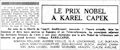 Ce Soir,  18 octobre 1938