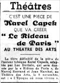 Ce Soir,  26 octobre 1938