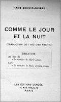 Page de titre,  1937