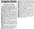 Le Courrier de Saône-et-Loire, 9 juillet 1931