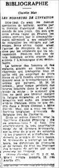 Le Courrier de Saône-et-Loire, 29 mai 1940