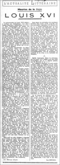 La Croix,  18 décembre 1943