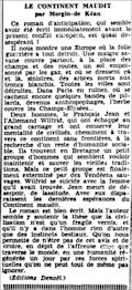 La Dépêche du Berry, 5 mars 1941