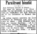 L'Echo d'Alger,  27 octobre 1933
