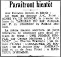 L'Echo d'Alger,  27 octobre 1933