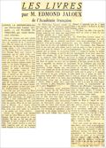 Excelsior,  27 octobre 1938