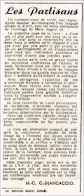 Franc-Jeu, 13 novembre 1943