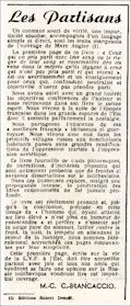 Franc-Jeu,  13 novembre 1943