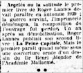 La Gazette (Biarritz),  8 mai 1943