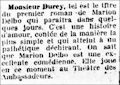 La Gazette (Biarritz),  8 mai 1943