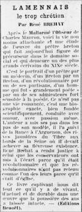 La Gazette de Bayonne et de Biarritz,  9 janvier 1942