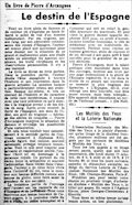 La Gazette de Biarritz,  31 octobre 1938