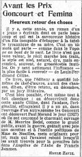 L'Intransigeant,  7 novembre 1933