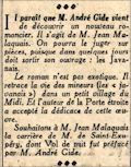 Le Journal,  2 mai 1939