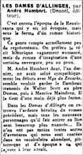 Le Journal,  4 mars 1943