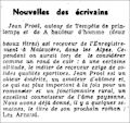 Le Journal,  4 novembre 1941