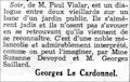 Le Journal,  5 mars 1939