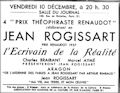 Le Journal,  10 décembre 1937