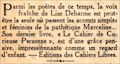 Le Journal,  24 janvier 1934