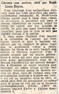 Le Journal,  26 janvier 1933