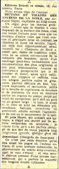 Journal non identifié,  décembre ? 1934