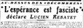 Je Suis Partout,  7 août 1942  [échantillon : 8 colonnes !]