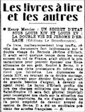 Je Suis Partout,  29 décembre 1934