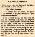 Juvénal,  23 décembre 1939