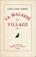 Couverture  de la première édition,  26 septembre 1930