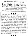 Marianne,  13 décembre 1933