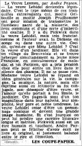 Le Matin,  1er août 1937