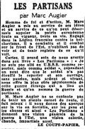 Le Matin,  18 septembre 1943