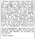 Le Matin,  21 novembre 1937