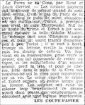 Le Matin,  27 septembre 1931