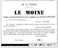 Mercure de France,  1er juin 1931