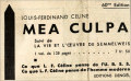 Micromégas,  10 mars 1937